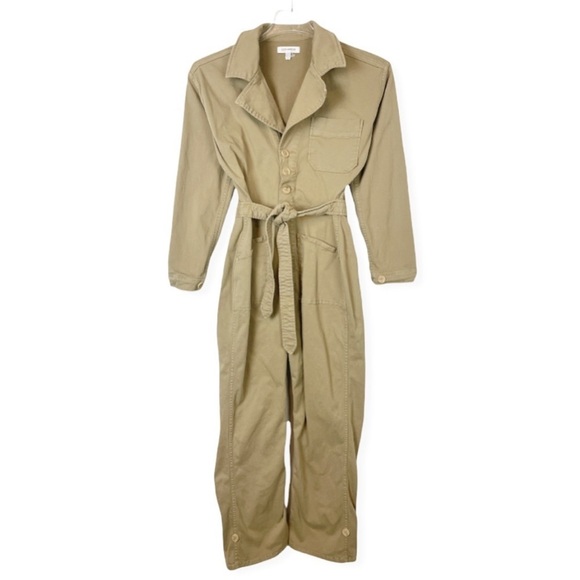 Good American Belted Utility Jumpsuit Tan - Picture 6 of 8
